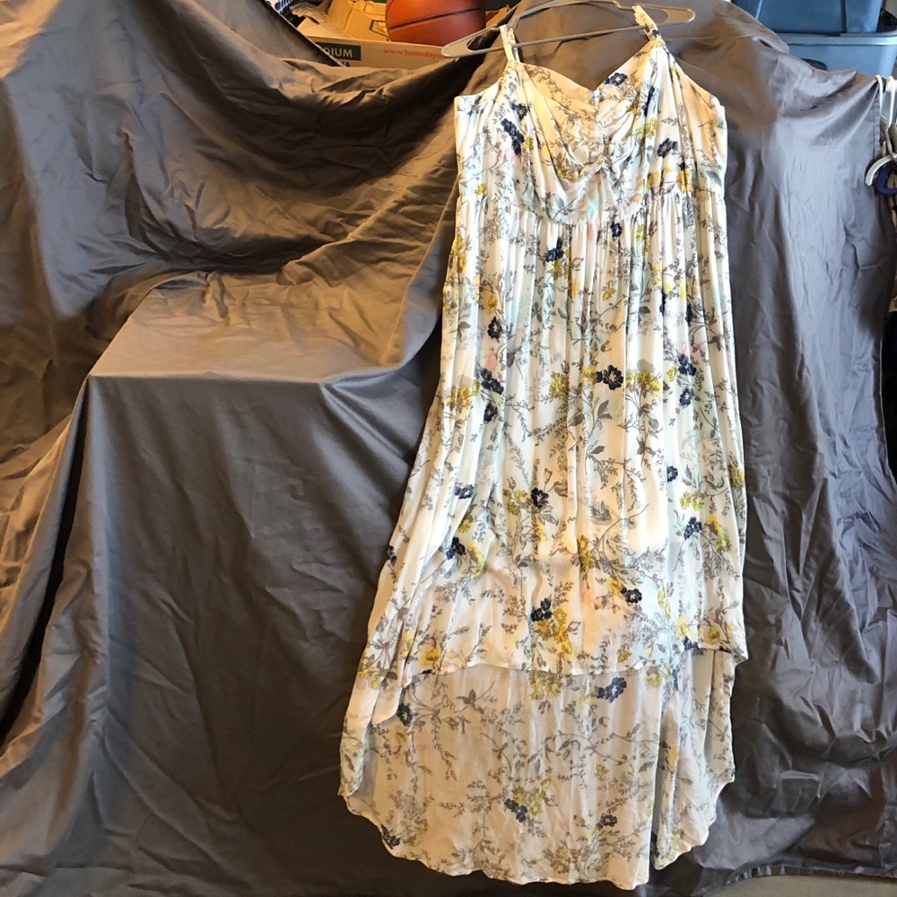 Floral Hi-Lo maxi dress